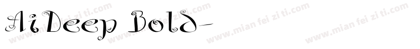 AiDeep Bold字体转换